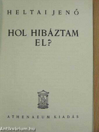 Hol hibáztam el?