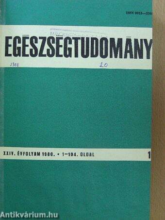 Egészségtudomány 1980/1-4.