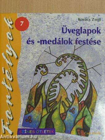 Üveglapok és -medálok festése