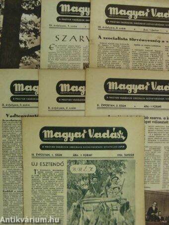 Magyar Vadász 1956. (nem teljes évfolyam)