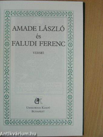 Amade László és Faludi Ferenc versei