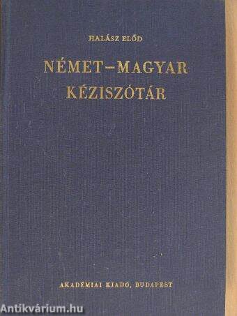 Német-magyar kéziszótár