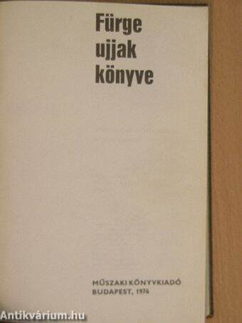 Fürge Ujjak Könyve 1974