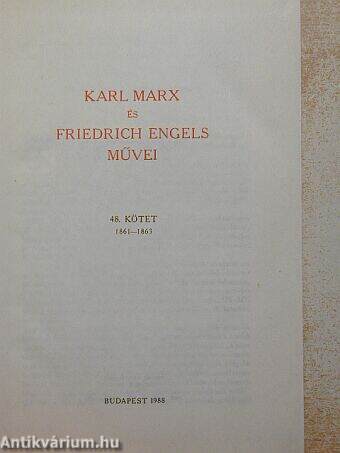 Karl Marx és Friedrich Engels művei 48.