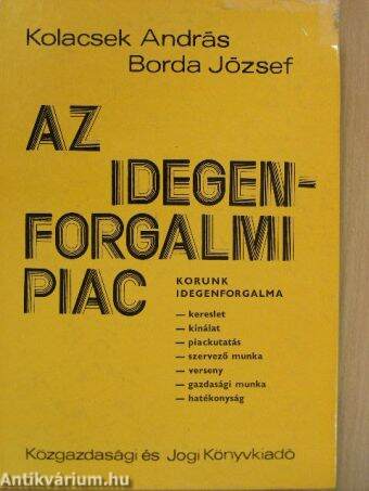 Az idegenforgalmi piac