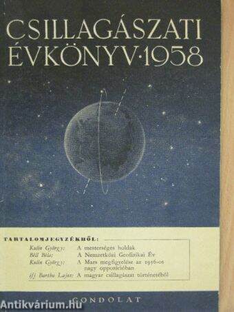 Csillagászati Évkönyv 1958.