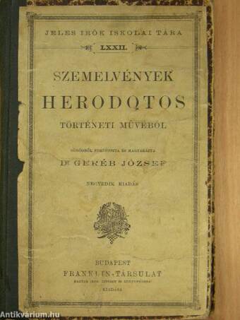 Szemelvények Herodotos történeti művéből