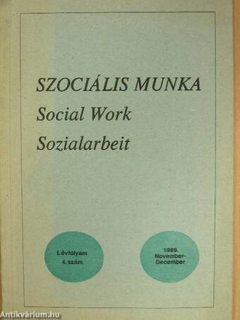 Szociális munka 1989. november-december