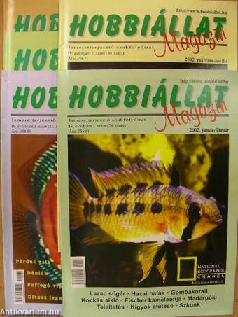 Hobbiállat magazin 2002. (nem teljes évfolyam)