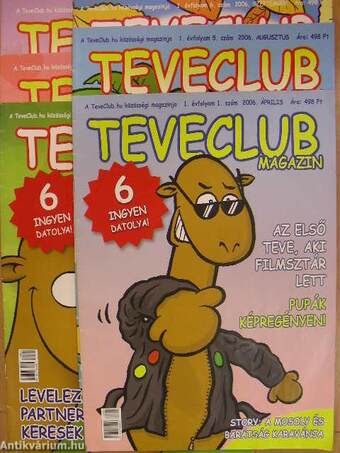 Teveclub magazin 2006-2007 (vegyes számok) (6 db)