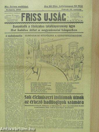 Friss Ujság 1948. február 22.