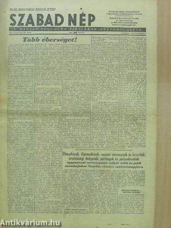 Szabad Nép 1949. november 5.