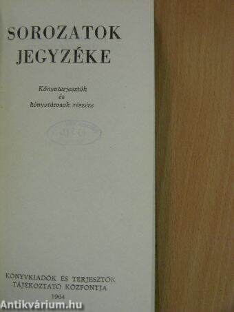 Sorozatok jegyzéke