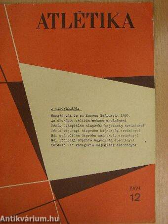 Atlétika 1969. december