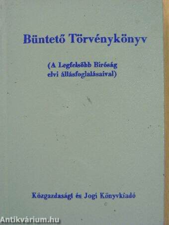 Büntető Törvénykönyv