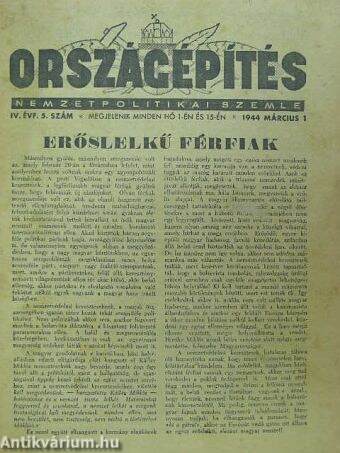 Országépítés 1944. március 1.