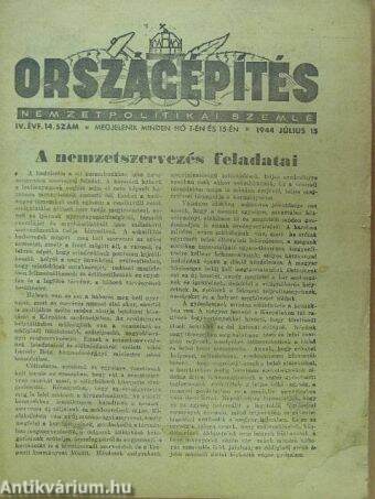 Országépítés 1944. július 15.