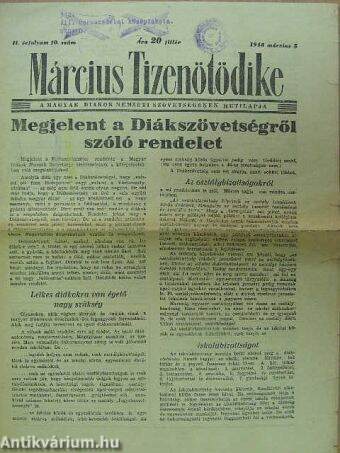 Március Tizenötödike 1948. március 3.