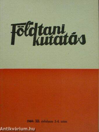 Földtani Kutatás 1969/3-4.