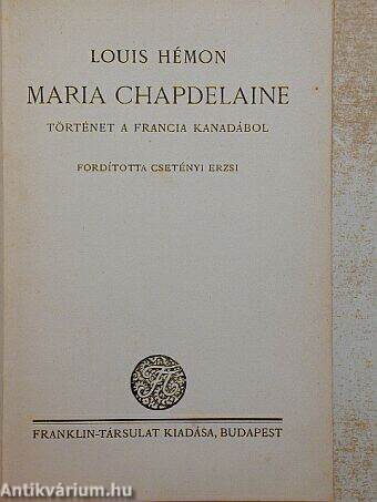 Maria Chapdelaine