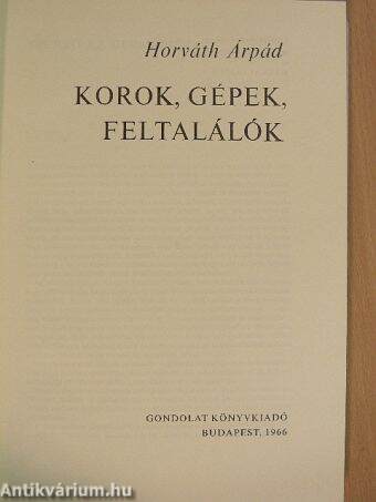 Korok, gépek, feltalálók