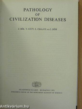 Pathology of Civilization Diseases