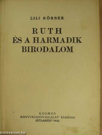 Ruth és a Harmadik Birodalom