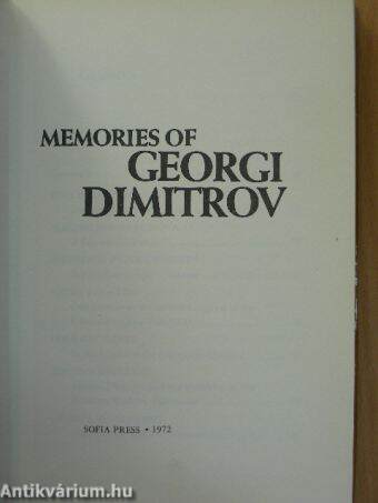 Memories of Georgi Dimitrov