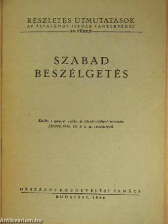 Szabad beszélgetés