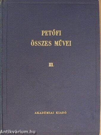 Petőfi Sándor összes művei III.