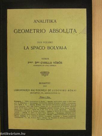 Analitika geometrio absoluta II.