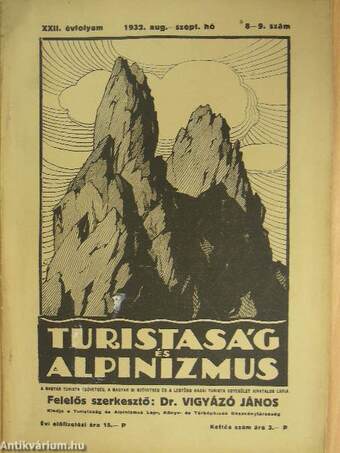 Turistaság és Alpinizmus 1932. aug.-szept.