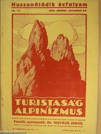 Turistaság és Alpinizmus 1935. október-november