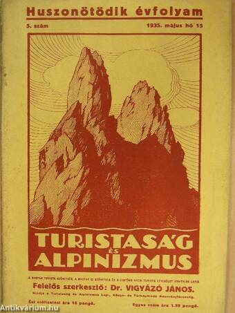 Turistaság és Alpinizmus 1935. május