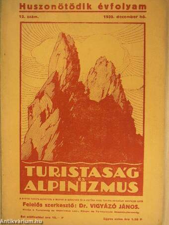 Turistaság és Alpinizmus 1935. december