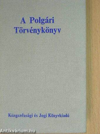 A Polgári Törvénykönyv