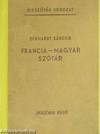 Francia-magyar szótár