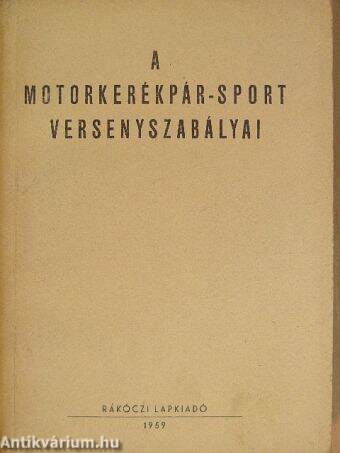 A motorkerékpár-sport versenyszabályai