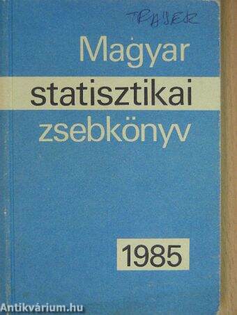 Magyar statisztikai zsebkönyv 1985.