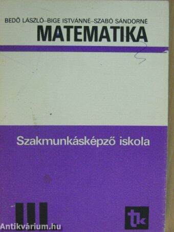 Matematika III.