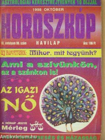 Horoszkóp 1998. október