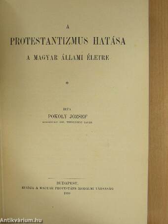 A protestantizmus hatása a magyar állami életre