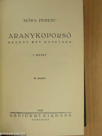 Aranykoporsó I-II.