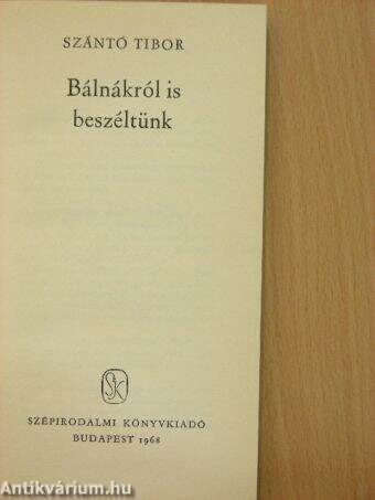 Bálnákról is beszéltünk