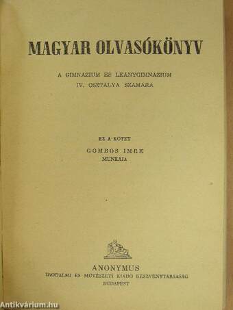 Magyar olvasókönyv