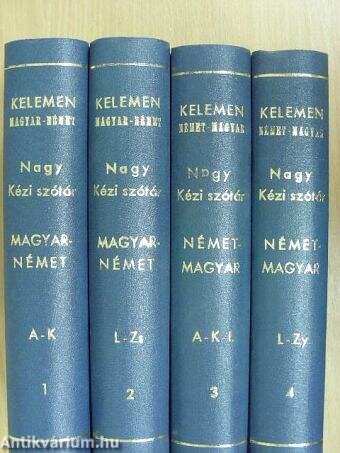 Magyar és német nagy kézi szótár/Német és magyar nagy kézi szótár 1-4.