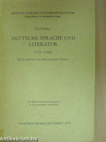 Deutsche sprache und literatur (770-1700)