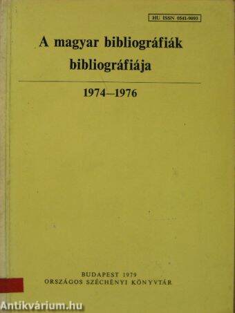 A magyar bibliográfiák bibliográfiája 1974-1976