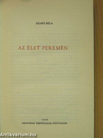 Az élet peremén