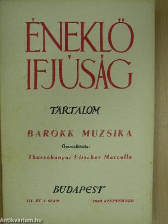 Éneklő ifjúság 1943. szeptember